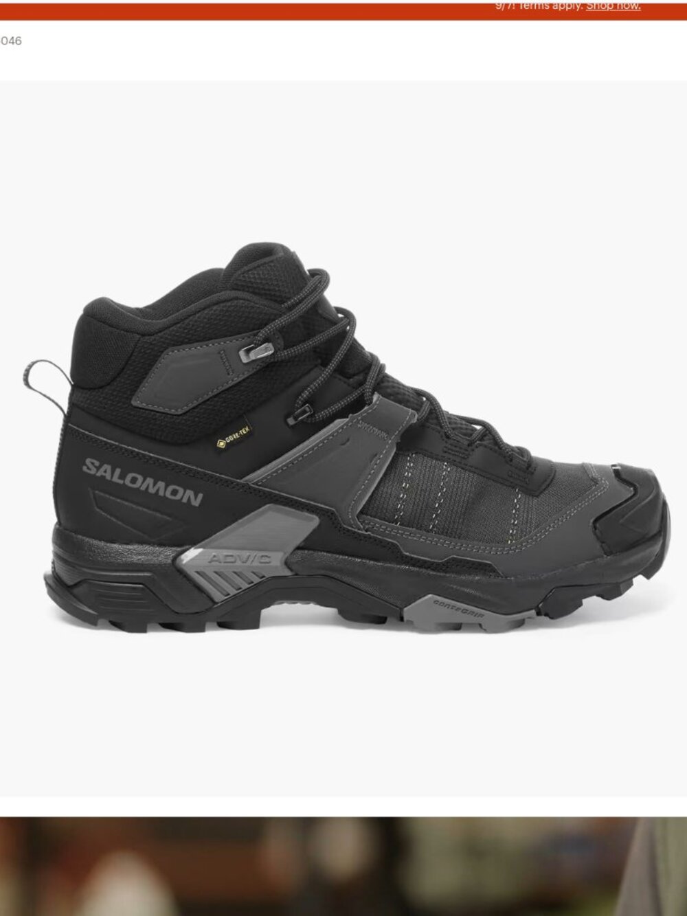 Salomon Size 11 Mens X Ultra 5 Mid GoreTex Hibking Boots